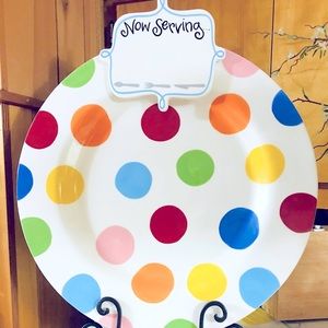 Cotton colors happy everything platter with attachment